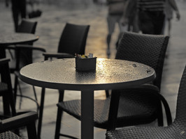 Triest, Straßencafe