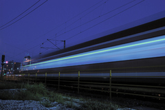 Street, Lichtzeichnung, München, S-Bahn