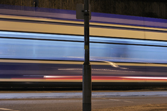 Street, Lichtzeichnung, München, Straßenbahn, Tram