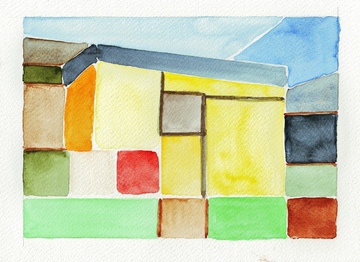 Aquarell, Sizilien