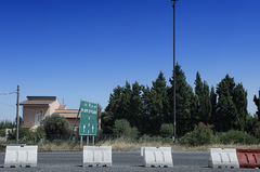 Sizilien, Autobahnausfahrt, Barcellona